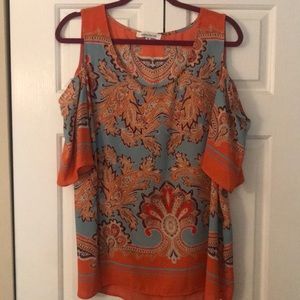 Boutique Cold Shoulder Blouse